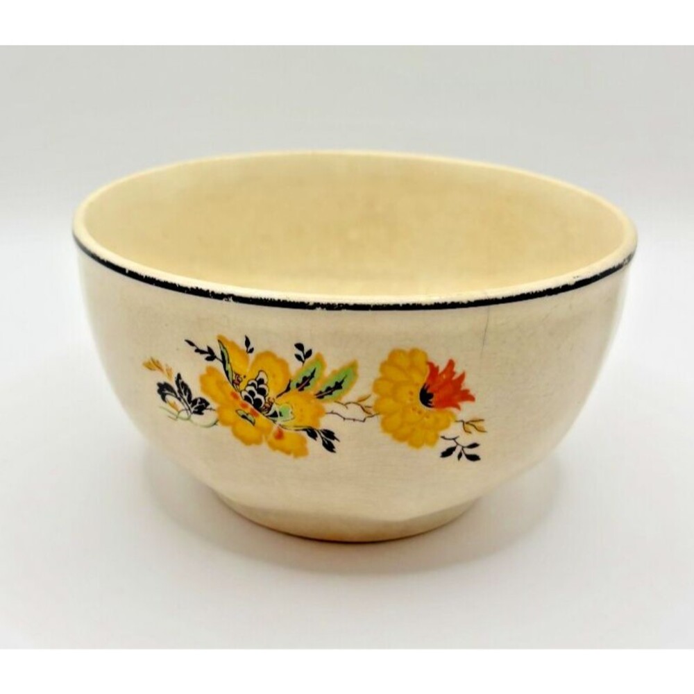 Vintage 1930s Homer Laughlin Ceramic Bowl Stamp J 33